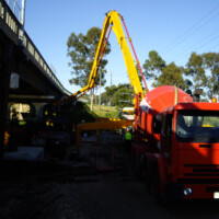 Mitchell River Project
Strengthening of the Mitchell River Bridge Foundations for VicRoads. Consisting of 950 diametre Steel Piles, driven 30m deep and forming and casting a new pile cap incorporating the existing pile cap and the new piles