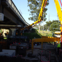 Mitchell River Project
Strengthening of the Mitchell River Bridge Foundations for VicRoads. Consisting of 950 diametre Steel Piles, driven 30m deep and forming and casting a new pile cap incorporating the existing pile cap and the new piles
